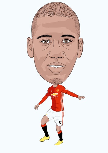 Cartoon: Smalling Manchester United (medium) by Vandersart tagged caricatures,cartoons,united,manchester