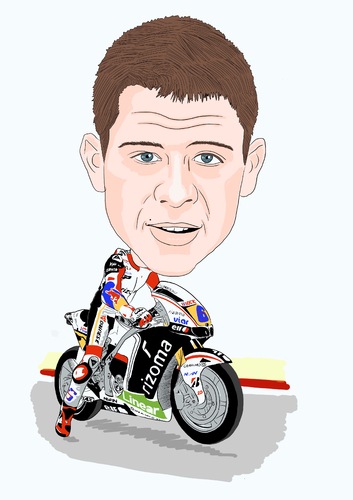 Cartoon: Stefan Bradl (medium) by Vandersart tagged stefan,bradl,caricatures,cartoons