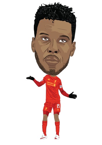 Cartoon: Sturridge Liverpool (medium) by Vandersart tagged liverpool,sturridge,cartoons,caricatures