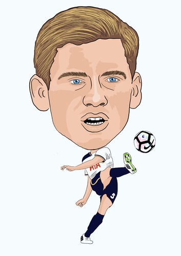 Cartoon: Vertonghen Tottenham (medium) by Vandersart tagged tottenham,cartoons,caricatures