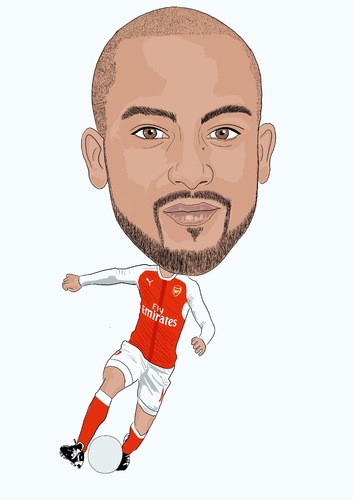 Cartoon: Walcott Arsenal (medium) by Vandersart tagged arsenal,cartoons,caricatures