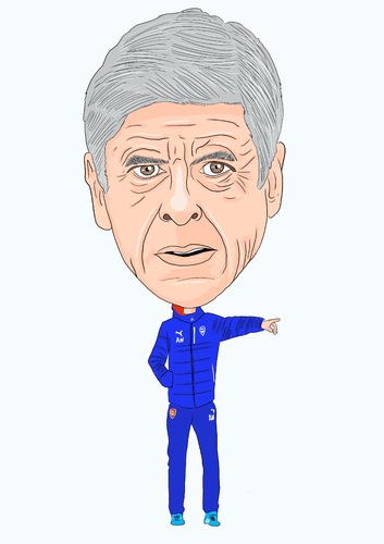 Cartoon: Wenger Arsenal (medium) by Vandersart tagged arsenal,cartoons,caricatures