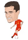 Cartoon: Coutinho 2 Liverpool (small) by Vandersart tagged liverpool,cartoons,caricatures