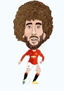 Cartoon: Fellaini Man Utd (small) by Vandersart tagged manchester,united,cartoons,caricatures