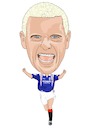 Cartoon: Gazza Rangers Legend (small) by Vandersart tagged rangers,cartoon,caricatures