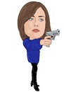 Cartoon: Liz The Blacklist (small) by Vandersart tagged the blacklist