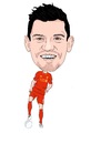 Cartoon: Lovren Liverpool (small) by Vandersart tagged liverpool,cartoons,caricatures