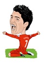 Cartoon: Suarez Liverpool legend (small) by Vandersart tagged liverpool,cartoons,caricatures