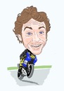 Cartoon: Valentino Rossi (small) by Vandersart tagged valentino,rossi,cartoons,caricatures