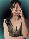 Cartoon: Angelina Jolie (small) by Vera Gafton tagged actress angelina awards celebrity famous