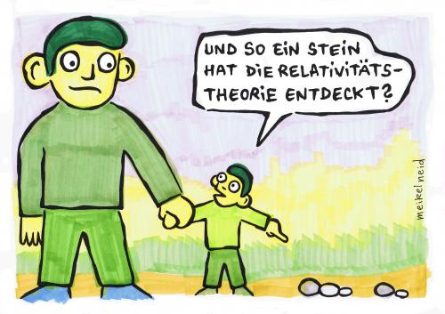 Cartoon: einstein (medium) by meikel neid tagged einstein,stein,relativitätstheorie,wissenschaft,erfinder,erfindung