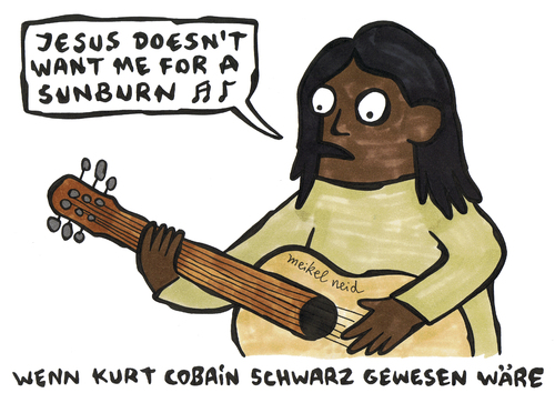 Cartoon: kurt (medium) by meikel neid tagged kurt,cobain,tod,todestag,nirvana