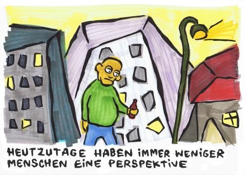 Cartoon: perspektive (medium) by meikel neid tagged perspektive,zukunft,armut
