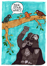 Cartoon: Der Star Wars (small) by meikel neid tagged star,wars,vogel,kot