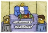 Cartoon: hartzinfarkt (small) by meikel neid tagged hartz,armut,ernährung,herzinfarkt