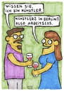 Cartoon: Künstler (small) by meikel neid tagged künstler,kunst,berlin,arm,armut,arbeitslos
