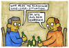 Cartoon: lose-lose (small) by meikel neid tagged win,lose,gewinn,verlust,verlierer,kneipe,bier,strategie