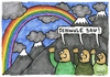 Cartoon: Regenbogen (small) by meikel neid tagged homophobie,nazi,schwul,gay
