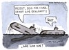Cartoon: Atom-U-Boot (small) by Bernd Ötjen tagged atom,uboot,unfall,rätselhaft,kollision,manöver,großbritannien,frankreich,atlantik,shit,klopfen,leise