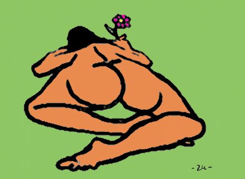 Cartoon: bloom (medium) by zu tagged bloom,woman