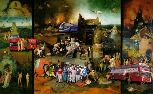 Cartoon: Bosch-tours (medium) by zu tagged paradise,tours,bosch