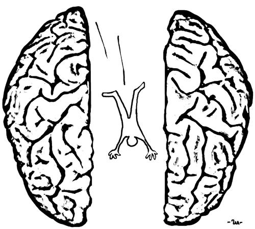 Cartoon: Brainstorming (medium) by zu tagged brain,brainstorming