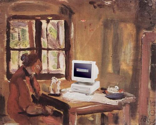 Cartoon: By the window (medium) by zu tagged windows