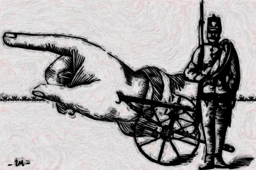 Cartoon: cannon (medium) by zu tagged cannon