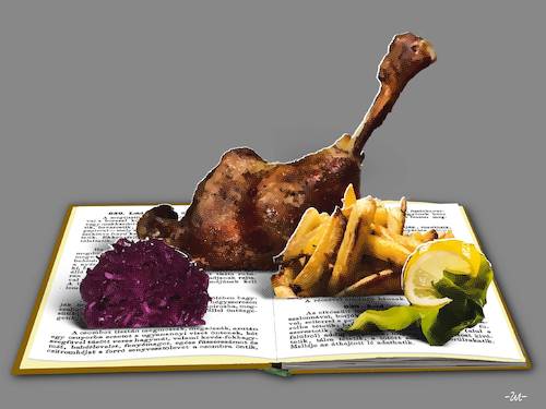 Cartoon: Cookbook (medium) by zu tagged 3d,coocbook