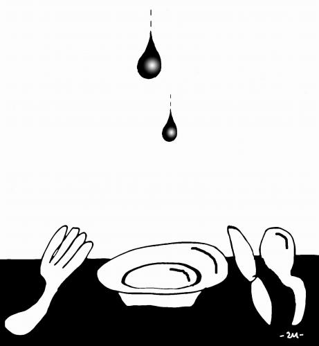 Cartoon: drop (medium) by zu tagged drop,lunch