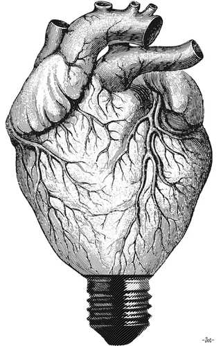 Cartoon: e-atrium (medium) by zu tagged atrium,electicity,heart,bulb