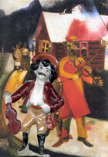 Cartoon: Fiddler (medium) by zu tagged chagall,fidler