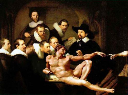 Cartoon: operation (medium) by zu tagged rembrandt,tulp,surgery