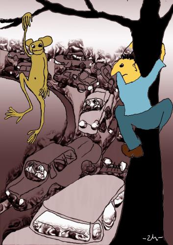 Cartoon: pollution (medium) by zu tagged pollution