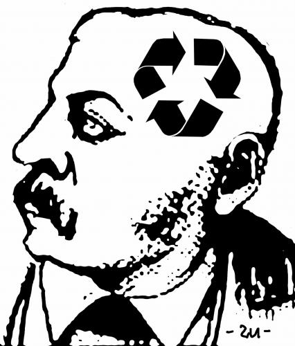 Cartoon: recycling (medium) by zu tagged recycling