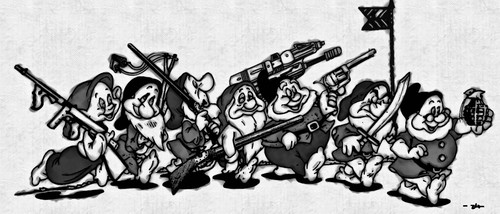 Cartoon: Seven dwarfs (medium) by zu tagged dwarf
