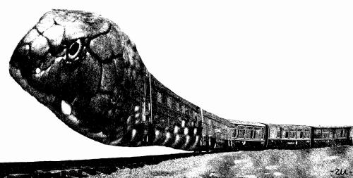 Cartoon: train (medium) by zu tagged train,snake