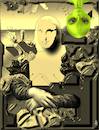 Cartoon: Alien (small) by zu tagged mona,lisa,alien,gioconda