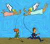 Cartoon: angels (small) by zu tagged angel,lovers