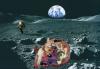 Cartoon: Apollon (small) by zu tagged astronaut,conquest,moon,klimt