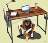 Cartoon: Boss (small) by zu tagged boss,bureau,caveman