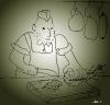 Cartoon: butcher (small) by zu tagged butcher,raketa,scifi