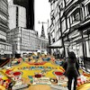 Cartoon: City (small) by zu tagged city,pinball,fate