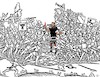 Cartoon: Combat (small) by zu tagged combat,football,judge