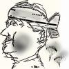 Cartoon: escape (small) by zu tagged escape,portrait,airplane
