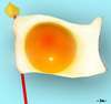 Cartoon: flagg (small) by zu tagged flag,egg