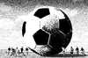Cartoon: Football (small) by zu tagged football,ball,sport,big