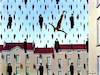 Cartoon: Golconda (small) by zu tagged golconda,magritte,flipflap,diving