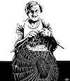 Cartoon: Handwork (small) by zu tagged handwork,grandma,cobweb