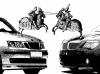 Cartoon: no title (small) by zu tagged car,knight